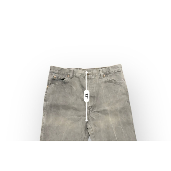 Vintage 80s Levi’s Men’s 557 For Cowboys Gray Denim Jeans Made In USA Sz 38x31​ - Picture 4 of 11